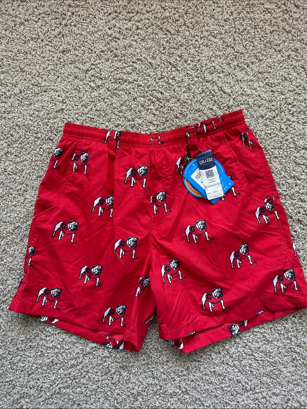 ColumbiaUPF  Georgia Bulldogs Swim Trunks Sz M